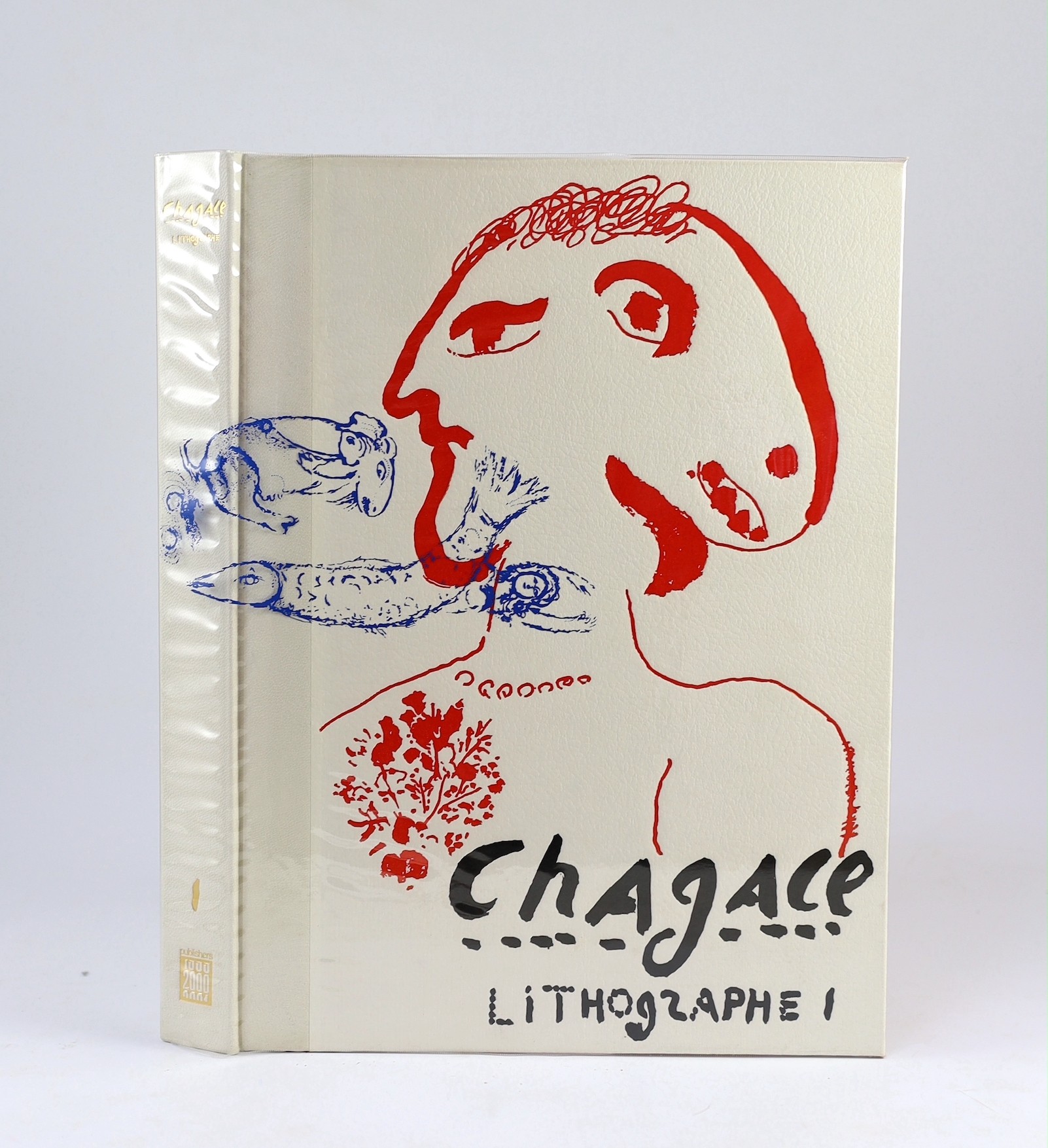 Chagall, Marc - Chagall Lithographie, [catalogue raisonne], 5 vols, number 326 of 1000, folio, white pebble-grained faux leather, Japanese edition, text in Japanese and French, Publishers 2000 Inc, Tokyo, 1978, in slip c